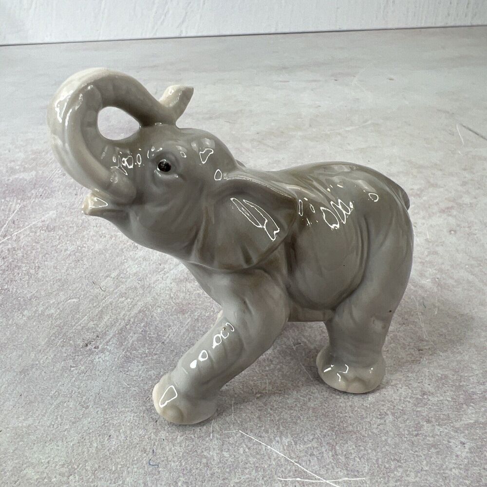 Vintage George Good‎ Miniature Porcelain Elephant Figurine